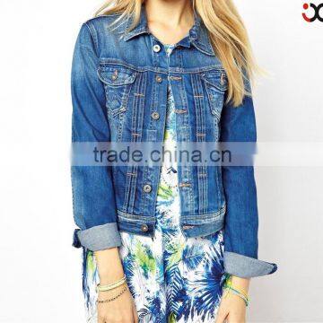 denim coat femme women mini jacket jeans for fresh choice JXH038