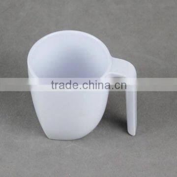 Melamine high quality plastic white mug cup