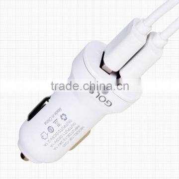 2015 Product Promotional Micro Usb Car Charger With Twin Socket on China photo-5