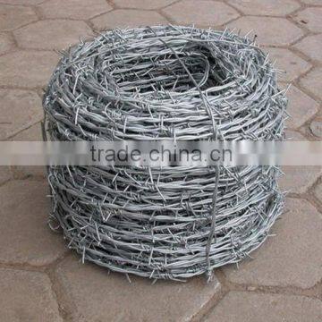 pvc coated and galvanized barbed wire price