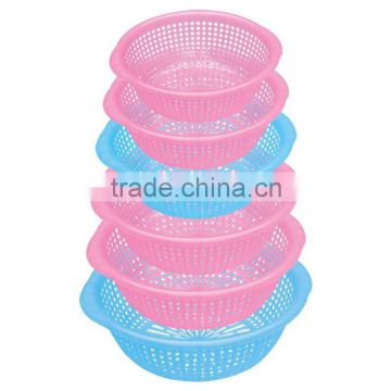 Hot Selling Plastic Household Round Colander with 6 sizes