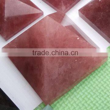 Gemstone Pyramid Strawberry Stone Pyramid Crystal Pyramid photo-4