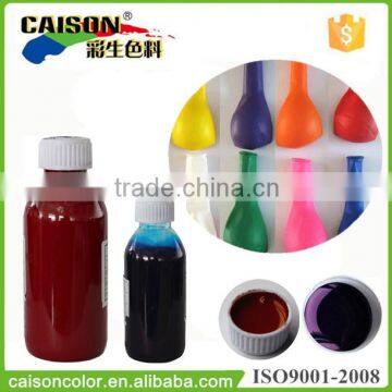 Liquid pigment disperison for tinting of party balloons