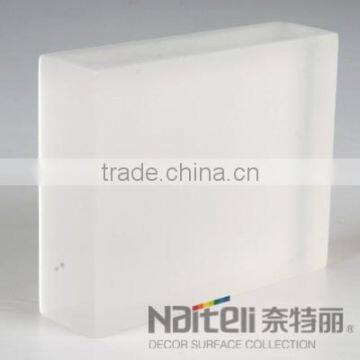 Pure White Translucent Marble Dining Table with Pure Color Marble Top Designs