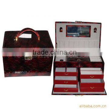 Leather jewelry box multifunctional packaging boxes for jewelries sets