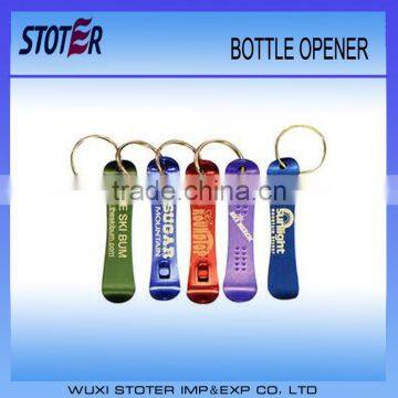 Keychain plastic personalized bottle openers hot sale beer battle openers