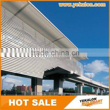 Yekalon Curtain Wall System Automatic Sun Shade Aluminium Metal Louver Window photo-4
