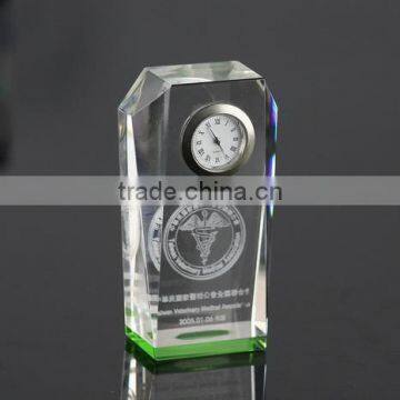 3D Laser Crystal Mini Clocks