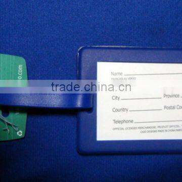 Alibaba China golden supplier PVC luggage tag, make of 2D or 3D soft PVC rubber design