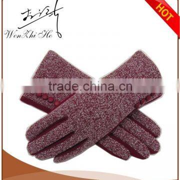 Wholesale Winter Finger Warm Ladies Thick Wool Glove