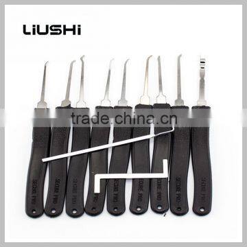 China supplier Hot sale shopping online transparent cutaway padlock with 9 pcs lock pick set locksmith training tool