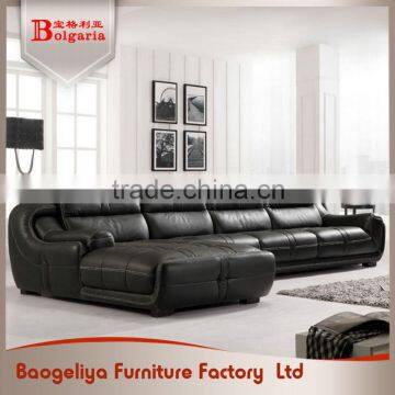 Hot sale modern waterproof wear resistant genuine leather sofa for living room