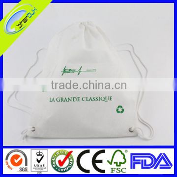 wholesale cotton fabric drawstring bag