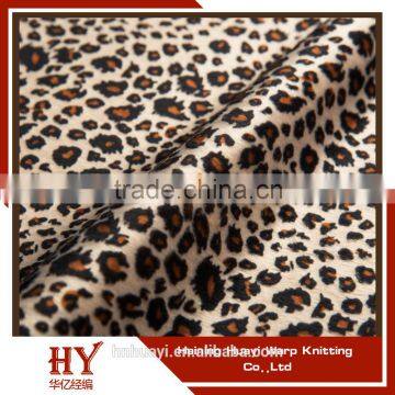 Animal Pattern Short Hair Velboa For Shoes Fabric