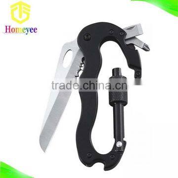 Climbing Carabiner /Keychain Spring Hook With Knife