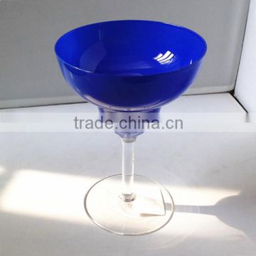 bright-colored blue colored margaret glass cup