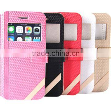 For iphone 6 4.7 inch flip leather case with smart wake and sleep