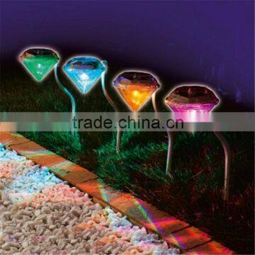 Stainless RGB Solar lawn light for garden decorative