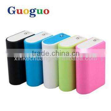 Guoguo 2016 high quality colorful pocket led torch portable power bank 4000mah for iphone,samsung