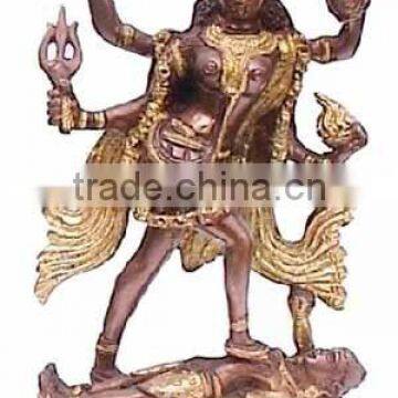 Brass Kaali Statue , Hindu God Statue