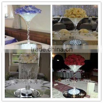 Party Lights Decoration 8inch 20cm Round RGB Martini Glass Centrepiece Led Centerpiece Light