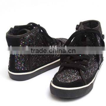 glitter vulcanized trainer toddler fancy cheap casual shoes girl shoe high top sneakers shoes kids 2016