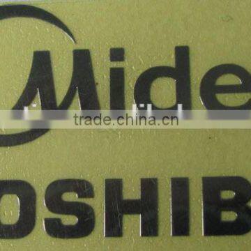 Cheap custom metal sticker/decorative sticker/nameplate/trademark