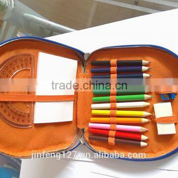 Students stationery set with bag packaging