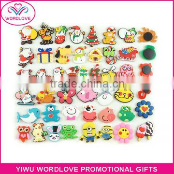 Free Sample Personalized 3d Christmas Soft PVC Fridge Magnets