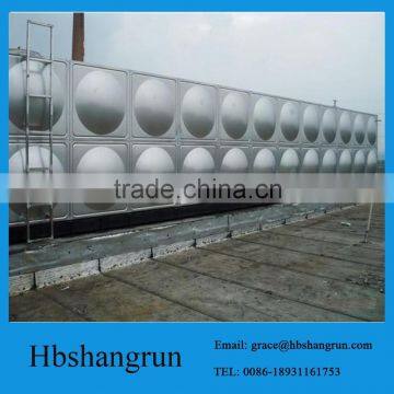 Stainless steel water tank for water treatment plant