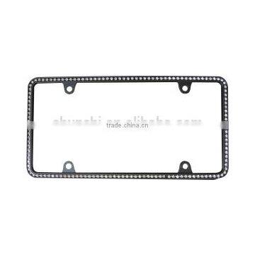 Diamond American Style Car License Plate Frame photo-2