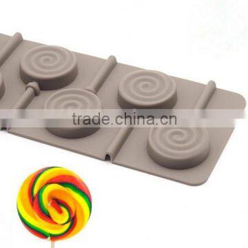 Children100% Food-grade wave board Lollipop mold, silicone candy mould