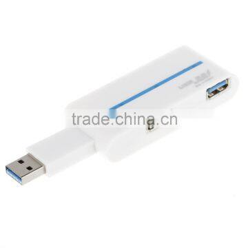 [ New Model ] CZH 4 Port Compact Portable High Speed Rotating USB 3.0 Data Hub for Windows, Mac OS, Linux [Black;white] photo-5