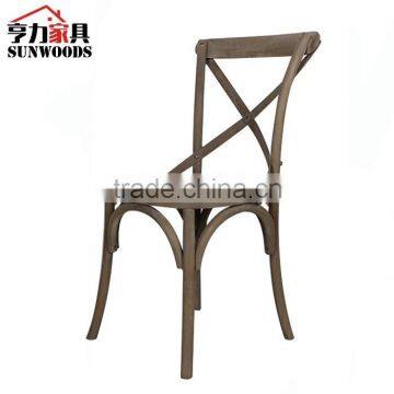 Cross back cane seat dining chair, hot sale leisure chair, side chair