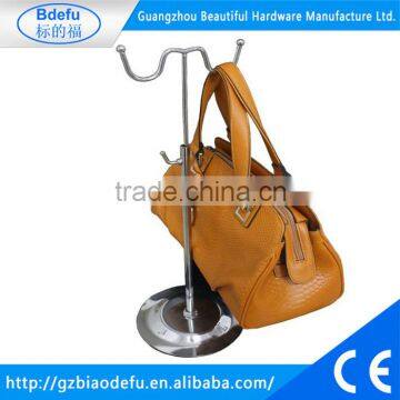 wholesale adjustable handbag display stand with two arms