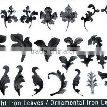 Ornamental wrought iron scrolls used on fence,guardrail,gate