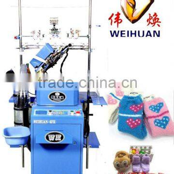 WH-6F-C2 full-automatic feather yarn/microfiber socks making machine(4.5inch)