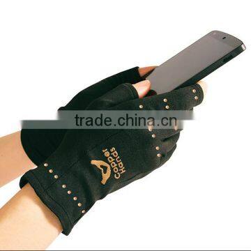 2016 Best Selling Heated Fingerless Compression Arthritis Gloves Copper Gloves photo-4