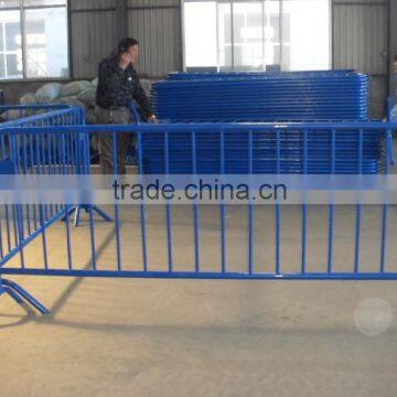 crowd control barrier pedestrian barrier Removable Galvanized Metal Crowd Control Barrier