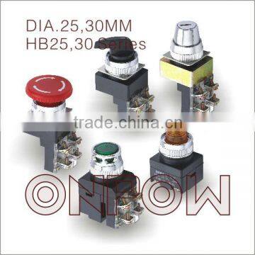 ONPOW 3 Position selector push button switch(HB25 series 22mm,CE,CCC,ROHS)