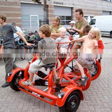 Pedal 7 Seat Adult Tricycle Conference Cycle for City Tour