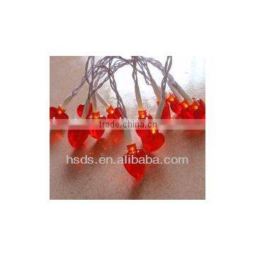 LED Red Heart String Light Set 2014