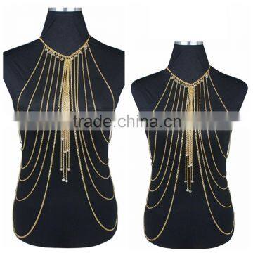 Fashion tassel crystal sexy waist chain