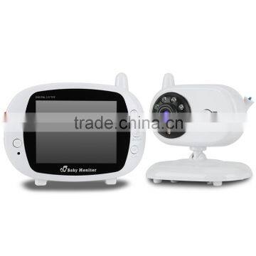 Baby Monitoring 3.5 Inch 2.4g Digital RF Modulation LCD Screen Baby Monitor With Night Vision photo-3