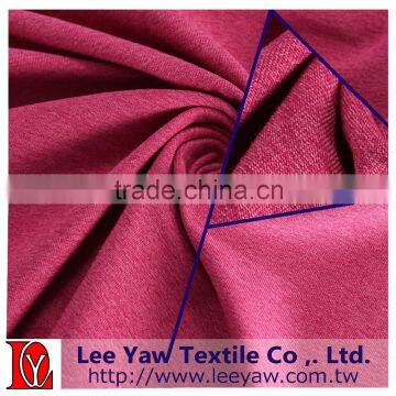 polyester microfiber heather spandex jersey fabric