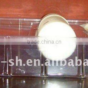 Clear pvc plastic vacuum forming blister tray cosmetics packaging