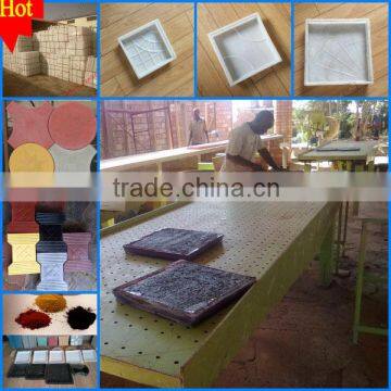 Hot sell in Iraq,Ghana ! interlock tiles making vibro foaming table & plastic mould