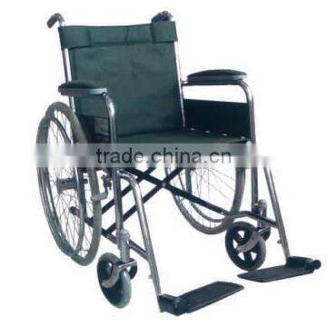 lightweight Steel Manual Economy type Wheelchair for elderly and handicapped