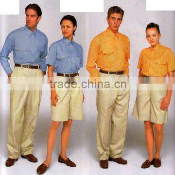 shirt and pants uniform for men and women