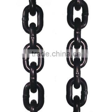 High Strength Grade 80 lifting metal steel chain G80 hardened forged alloyed steel lifting chain